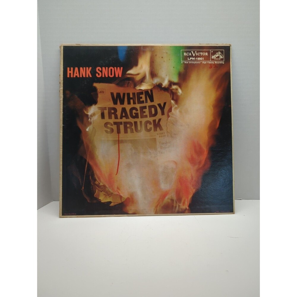 1959 HANK SNOW "When Tragedy Struck" RCA Victor ‎LPM-1861 LP Vinyl Record